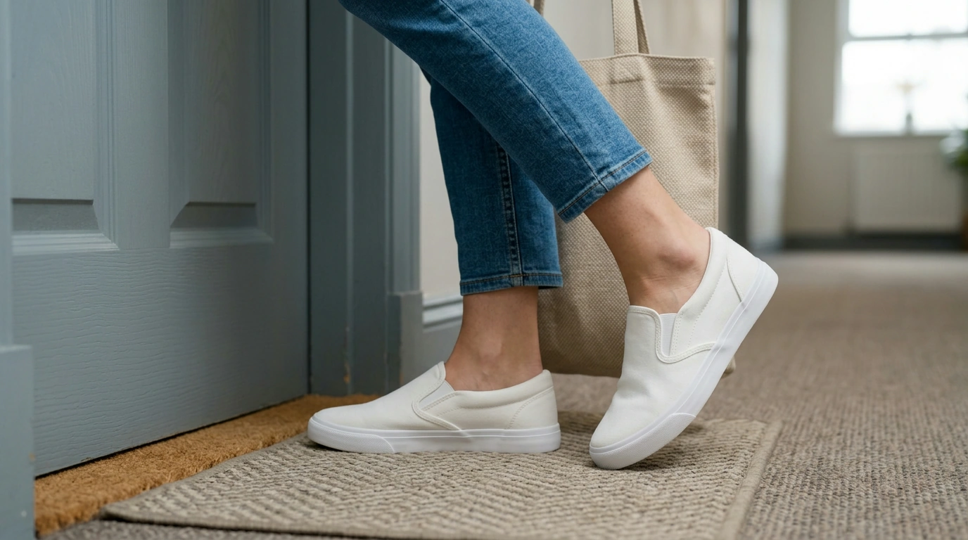 Nike Women’s White Slip-On Sneakers: Minimal Everyday Pair